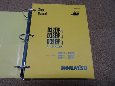 Buy Komatsu D32E/P-1, D38E/P-1, D39E/P-1 Dozer Bulldozer Service Shop Repair Manual • 74$