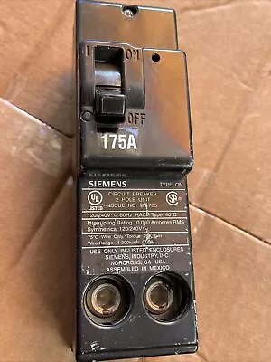 Buy Siemens 175A Double Pole 120/240-Volt 22K Type QN Circuit Breaker DY 785 • 89$