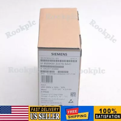 Buy New Siemens 6SE6 420-2UC15-5AA1 6SE6420-2UC15-5AA1 MICROMASTER420 Without Filter • 347.54$
