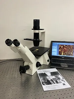 Buy Zeiss Axiovert 40C Inverted Phase Contrast Microscope +5MP Camera • 4,350$