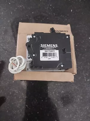 Buy Siemens Q115AFC, 15 Amp, 120 Volt, 1 Pole, Arc Fault Circuit Breaker USED  • 27.90$