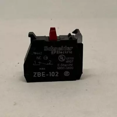 Buy ZBE102 Schneider Electric Single Contact Block, 22mm, 1NC, 6 A, 600 V, Scre (51) • 10$