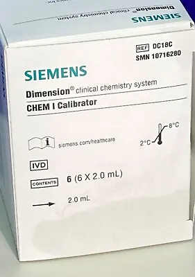 Buy DC18 Siemens Dade Dimension (CHEM I) Calibrator Level 1-3 (6x2.0mL) [SMN 1071628 • 61$