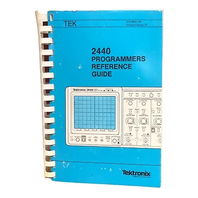 Buy Tektronix 2440 Programmers Reference Guide  • 20$