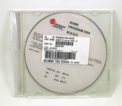 Buy Beckman Coulter AU480 Program Disk DVD V1.72  P/N B45101 • 29.92$