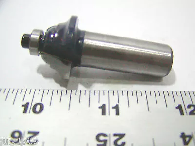 Buy (1) NEW  1/8  R Double Roman Ogee Carbide Tip Router Bit 1/2  Shank Bearing Zd • 12.90$