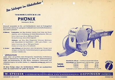 Buy Food Drum Chopper Phoenix, Original 1950s Brochure • 7.46$
