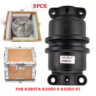Buy 2PCS Track Bottom Roller For Kubota KX080-3 & KX080-3T Excavator Undercarriage • 194.99$