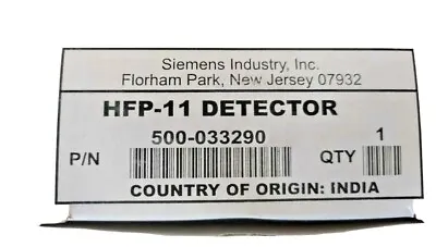 Buy 1pc Siemens Hfp-11 Fire Alarm Smoke Heat Detector Hfp11 Usa 🇺🇸 2day Usps 🚚 • 95.99$