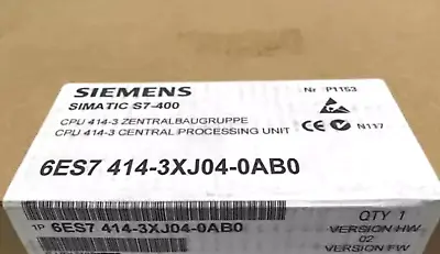 Buy 1PCS Siemens 6ES7414-3XJ04-0AB0 Siemens 6ES7 414-3XJ04-0AB0 Unopened New • 1,960$