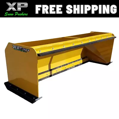 Buy 7' XP30 CAT YELLOW SNOW PUSHER W/ PULLBACK BAR- Skid Steer Loader– FREE SHIPPING • 2,200$