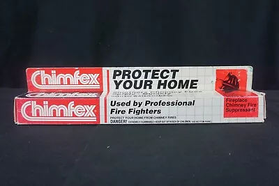 Buy Vintage Chimfex Fireplace Wood Stove Chimney Fire Suppressant Extinguisher NEW • 29.95$