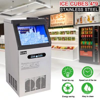 Buy 110lb Commercial Ice Maker Stainless Steel Bar Restaurant Service Machine ZOKOP • 266.99$