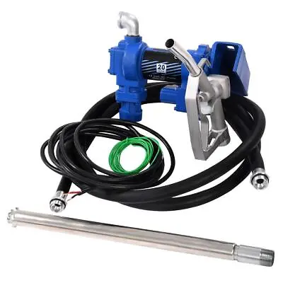 Buy Portable 12V DC 20GPM Gasoline Fuel Transfer Pump Gas Diesel With 8FT Hose New • 169.99$