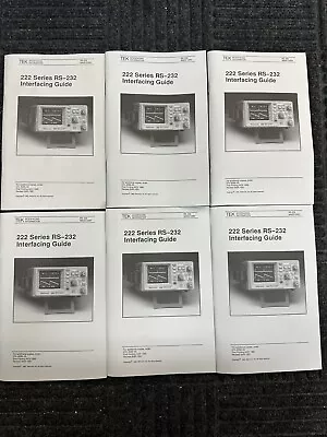 Buy Lot Of 6 Tektronix 222 Series RS-232 Interface Guide Manual • 63.99$