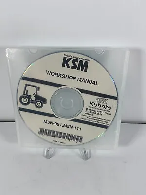 Buy Kubota M5N-091, M5N-111 Tractor Workshop Manual CD New 9Y13115650 • 14.99$