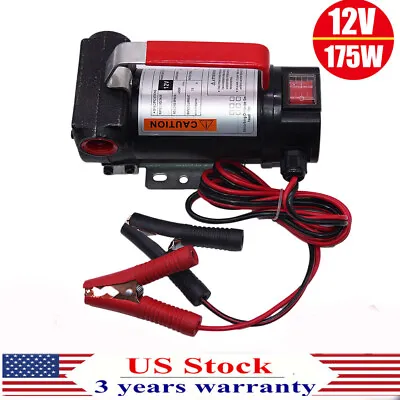 Buy DC 12V 175W Electric Diesel Oil & Fuel Transfer Extractor Pump Motor 10GPM USA • 37.99$
