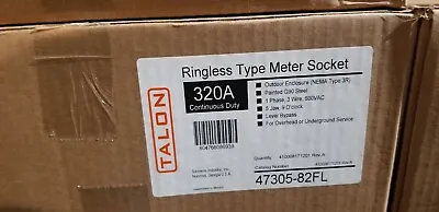 Buy Siemens 320 / 400 Amp 47305-82FL Meg Rated Meter Socket • 900$