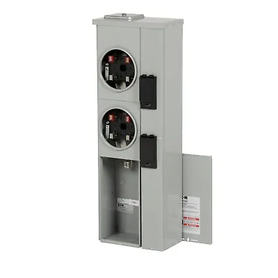 Buy 200AMP Eaton 2Gang 2Meter Socket Panel EUSERC Cert Similar To Siemens Wep2211 • 1,199$