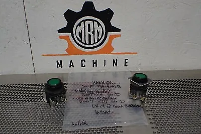 Buy Allen Bradley 800H-AR... Ser F Green Push Buttons Used With Warranty (Lot Of 2) • 19.99$