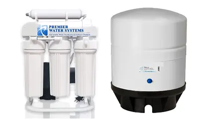Buy 300 GPD Light Commercial RO Reverse Osmosis Water Filter System 11 Gal Tank+Pump • 489.99$