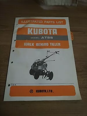 Buy Kubota AT55 Garden Tiller Original Parts Catalog Manual • 14.97$