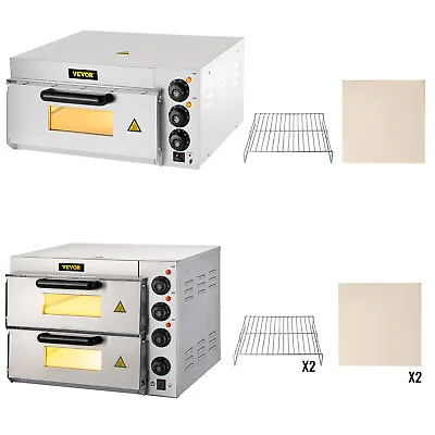 Buy VEVOR Commercial Countertop Pizza Oven Electric Pizza Oven For 14  Pizza Indoor • 175.99$