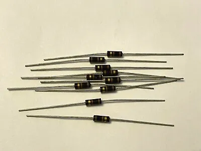 Buy 10 Pcs Allen Bradley Carbon Comp Resistors 100 Ohms 1/4W 5% RC07  • 3.50$
