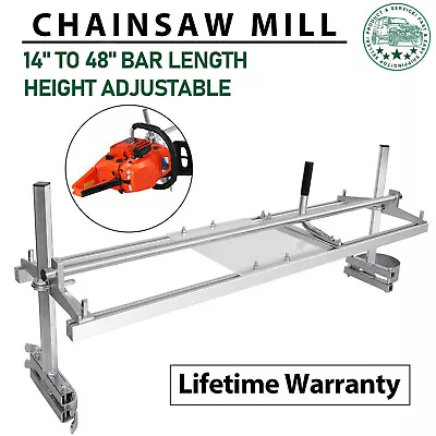 Buy Portable Chainsaw Mill 14 -48  Chain Saw Mill Aluminum Steel Planking Lumber • 69.90$