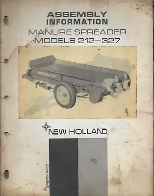 Buy NEW HOLLAND MANURE SPREADER Model 212-327 No. A212-327 Assembly Information • 19.95$