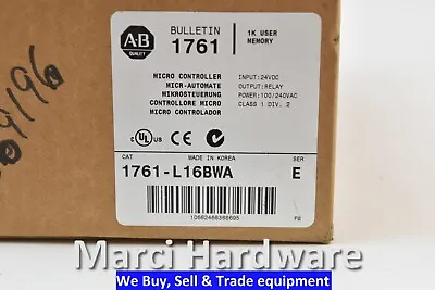 Buy Surplus Allen Bradley 1761-L16BWA /E MicroLogix 1000 AC Power 16-P • 897$