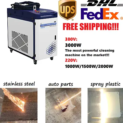 Buy SFX MAX 3000W Mobile Fiber Laser Cleaning Machine Rust Painting Oil Remover • 21,199$