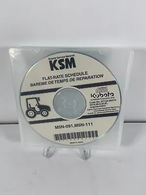 Buy Kubota M5N-091, M5N-111 Flat Rate Schedule CD 9Y13206370 • 12.99$