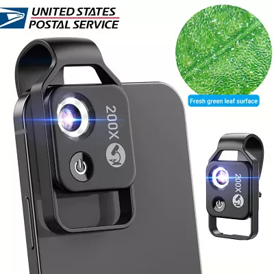 Buy APEXEL 200X Microscope Lens Mobile Phone High Magnification For Smart Phone • 20.39$