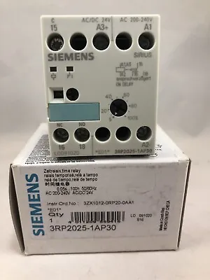 Buy NEW Siemens Sirius 3RP2025-1AP30 Solid State Time Relay  • 49.88$
