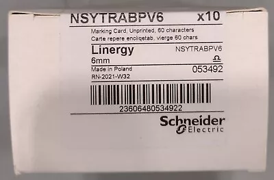 Buy NEW SCHNEIDER ELECTRIC NSYTRABPV6 Terminal Markers (BOX OF 10) - FREE SHIPPING • 30$