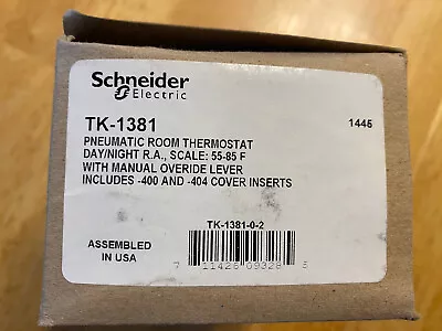 Buy Schneider Electric TK-1381 Pneumatic Room Thermostat NEW IN BOX • 100$