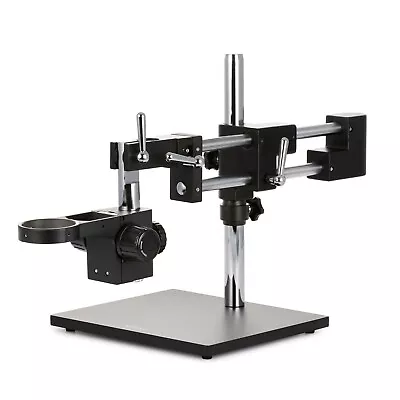 Buy AmScope Heavy Duty Double-Arm Black Boom Stand W 76mm Focus Block & Tube Mount • 257.99$