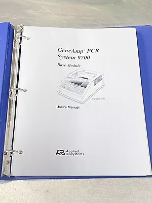Buy Perkin Elmer PE GeneAmp PCR 9700 Base Module Thermal Cycler - Guide / Manual • 39.99$