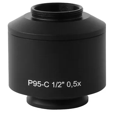 Buy 0.5X Standard Microscope Camera C Mount Adapter For Zeiss Trinocular Microscope • 99$