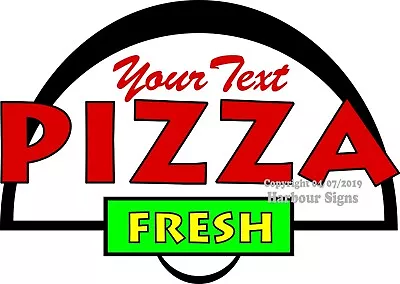 Buy Custom Name Pizza DECAL (Choose Your Size) Food Truck Concession Vinyl Sticker • 17.99$