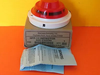 Buy New Siemens Hfp-11 Photoelectric Detector Fire Alarm Free Fedex 2-day Ship • 425$