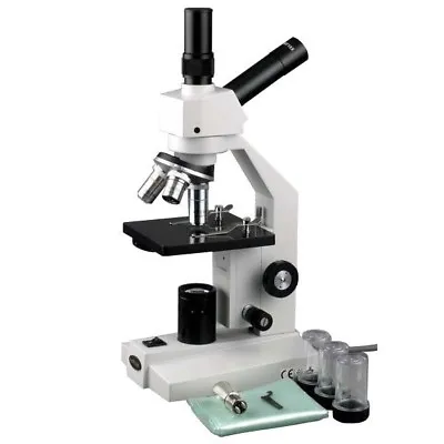 Buy AmScope D120C 40x-2500x Dual-View Compound Microscope • 230.99$