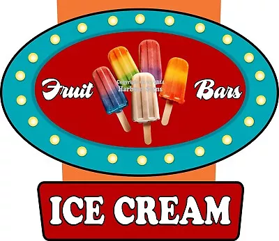 Buy Ice Cream Fruit Bars DECAL Concession Food Truck Vinyl Sticker  Icv • 12.99$
