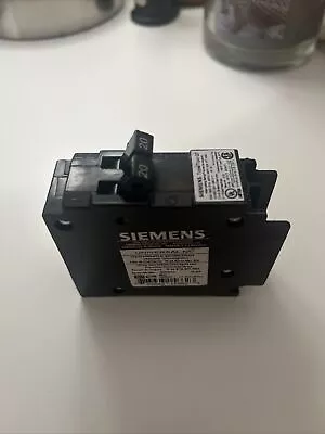 Buy Siemens Q2020NC 120V Circuit Breaker 20 Amp 2P • 12.95$