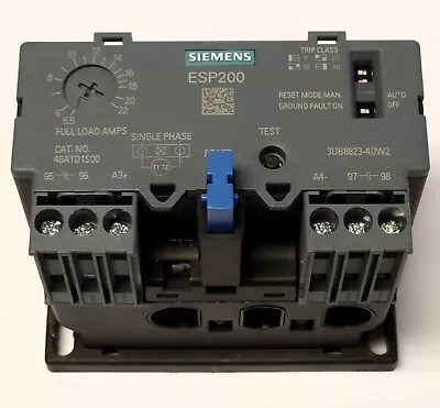 Buy SIEMENS FURNAS 48ATD1S00 5.5-22 AMP ESP200 Electronic Overload Relay 3UB882 4DW2 • 110$