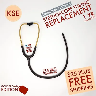 Buy Gold Brown Stethoscope Replacement Tubing 10mm By Kongs Enterprise • 25$