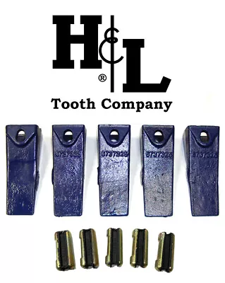 Buy 6737325 Bobcat Style Skid Bucket Tooth + 6737326 Flexpin® By H&L Tooth (5 Pack) • 99.95$