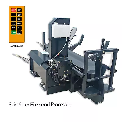 Buy 30t Wood Processor Log Splitter Skid Steer Attachment Firewood Processor   • 13,499$