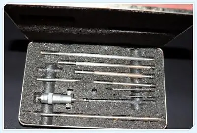 Buy Starrett Inside Micrometer Set In Case - No. 124  Machinist Tools Vintage • 145$